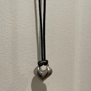 Vintage puff heart pendant by iconic Robert Lee Morris